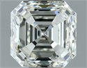 Natural Diamond 1.00 Carats, Asscher with  Cut, I Color, VVS1 Clarity and Certified by IGI