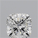 Natural Diamond 0.50 Carats, Cushion with  Cut, F Color, VVS1 Clarity and Certified by GIA
