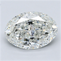 Diamante Natural 3.52 quilates, Ovalado , Color G, claridad SI2 y certificado GIA