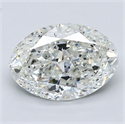 Diamante Natural 3.52 quilates, Ovalado , Color G, claridad SI2 y certificado GIA