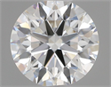 Lab Grown Diamond 1.08 Carats, Round with Ideal Cut, D Color, VVS2 Clarity and Certified by IGI