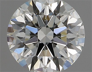 Picture of Natural Diamond 0.58 Carats, Round with Excellent Cut, H Color, VVS2 Clarity and Certified by GIA