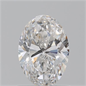 Natural Diamond 0.94 Carats, Oval with  Cut, G Color, SI2 Clarity and Certified by GIA