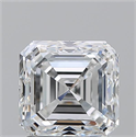 Natural Diamond 2.01 Carats, Asscher with  Cut, E Color, VVS2 Clarity and Certified by GIA