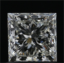 Natural Diamond 0.91 Carats, Princess with  Cut, J Color, SI1 Clarity and Certified by GIA