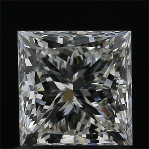 Picture of Natural Diamond 0.91 Carats, Princess with  Cut, J Color, SI1 Clarity and Certified by GIA