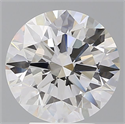 Lab Grown Diamond 4.08 Carats, Round with Ideal Cut, E Color, VVS2 Clarity and Certified by IGI