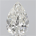 Natural Diamond 2.00 Carats, Pear with  Cut, H Color, SI2 Clarity and Certified by GIA