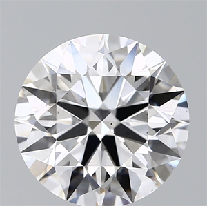 Picture of Lab Grown Diamond 2.51 Carats, Round with Ideal Cut, D Color, VS2 Clarity and Certified by IGI