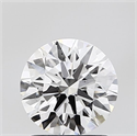 Lab Grown Diamond 1.20 Carats, Round with Ideal Cut, F Color, VVS2 Clarity and Certified by IGI