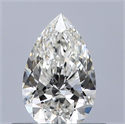 Natural Diamond 0.42 Carats, Pear with  Cut, G Color, IF Clarity and Certified by GIA