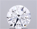 Lab Grown Diamond 2.01 Carats, Round with Excellent Cut, E Color, VVS2 Clarity and Certified by IGI