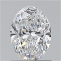 Natural Diamond 0.70 Carats, Oval with  Cut, D Color, VS2 Clarity and Certified by GIA