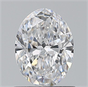 Natural Diamond 0.70 Carats, Oval with  Cut, D Color, VS2 Clarity and Certified by GIA