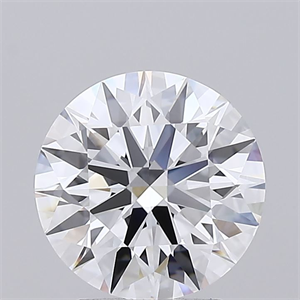 Picture of Lab Grown Diamond 2.53 Carats, Round with Ideal Cut, D Color, IF Clarity and Certified by IGI