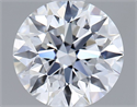 Lab Grown Diamond 1.09 Carats, Round with Ideal Cut, D Color, VVS2 Clarity and Certified by IGI