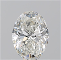 Natural Diamond 0.92 Carats, Oval with  Cut, I Color, SI1 Clarity and Certified by GIA