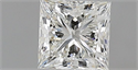 Natural Diamond 0.70 Carats, Princess with  Cut, J Color, VVS1 Clarity and Certified by GIA