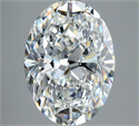 Diamante Natural 3.02 quilates, Ovalado , Color F, claridad VS2 y certificado GIA