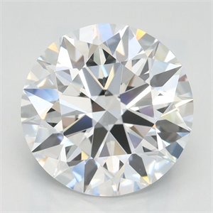 Picture of Lab Grown Diamond 3.15 Carats, Round with Ideal Cut, D Color, IF Clarity and Certified by IGI