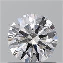 Natural Diamond 0.70 Carats, Round with Excellent Cut, D Color, VS2 Clarity and Certified by GIA