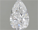 Natural Diamond 0.70 Carats, Pear with  Cut, D Color, VVS2 Clarity and Certified by GIA