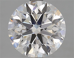 Picture of Lab Grown Diamond 3.02 Carats, Round with Ideal Cut, D Color, VVS2 Clarity and Certified by IGI