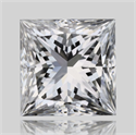 Diamante Natural 0.61 quilates, Princesa , Color F, claridad VVS1 y certificado GIA