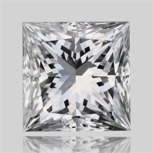 Foto Diamante Natural 0.61 quilates, Princesa , Color F, claridad VVS1 y certificado GIA de