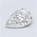 0.81 Carats, Pear Diamond with  Cut, E Color, SI2 Clarity and Certified by EGL