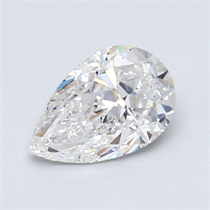 Picture of 0.90 Carats, Pear Diamond with  Cut, D Color, SI2 Clarity and Certified by EGL