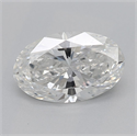 Natural Diamond 0.95 Carats, Oval with  Cut, G Color, SI1 Clarity and Certified by GIA