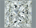 Natural Diamond 3.11 Carats, Princess with  Cut, I Color, VS2 Clarity and Certified by IGI
