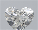 Natural Diamond 0.70 Carats, Heart with  Cut, H Color, VS2 Clarity and Certified by HRD