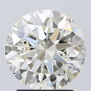 Picture of Natural Diamond 2.40 Carats, Round with Excellent Cut, I Color, SI2 Clarity and Certified by IGI