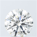 Lab Grown Diamond 3.09 Carats, Round with Ideal Cut, E Color, VS2 Clarity and Certified by IGI