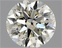 Diamante Natural 0.71 quilates, Redondo , Color L, claridad SI2 y certificado GIA