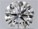 Natural Diamond 0.56 Carats, Round with Excellent Cut, F Color, VS2 Clarity and Certified by GIA