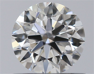 Picture of Natural Diamond 0.56 Carats, Round with Excellent Cut, F Color, VS2 Clarity and Certified by GIA