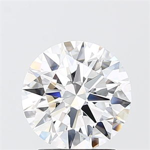 Picture of Lab Grown Diamond 2.01 Carats, Round with Ideal Cut, D Color, VVS2 Clarity and Certified by IGI