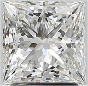 Foto Diamante Natural 2.01 quilates, Princesa , Color H, claridad VS1 y certificado GIA de