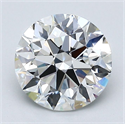 Natural Diamond 1.90 Carats, Round with Excellent Cut, G Color, VVS2 Clarity and Certified by GIA