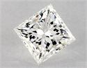 Natural Diamond 1.71 Carats, Princess with  Cut, H Color, I1 Clarity and Certified by GIA