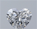 Natural Diamond 0.32 Carats, Heart with  Cut, F Color, VS2 Clarity and Certified by GIA