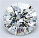 Natural Diamond 3.26 Carats, Round with Excellent Cut, G Color, VS1 Clarity and Certified by GIA