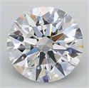 Lab Grown Diamond 1.06 Carats, Round with Ideal Cut, D Color, VVS2 Clarity and Certified by IGI