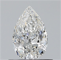 Diamante Natural 0.51 quilates, De pera , Color F, claridad VS1 y certificado GIA