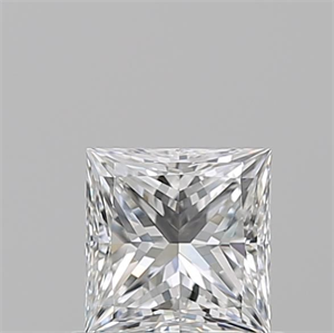 Picture of Natural Diamond 0.71 Carats, Princess with  Cut, E Color, VVS2 Clarity and Certified by GIA