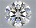 Lab Grown Diamond 6.01 Carats, Round with Excellent Cut, E Color, VVS2 Clarity and Certified by IGI