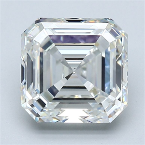 Picture of Natural Diamond 3.12 Carats, Asscher with  Cut, H Color, VS1 Clarity and Certified by GIA
